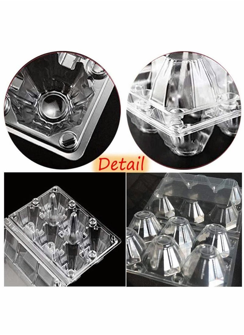 SYOSI - Egg Holder Plastic Egg Carton for 12 Eggs Reusable Chicken Kitchen Egg Storage Container Stackable Container with Lid - Image 1