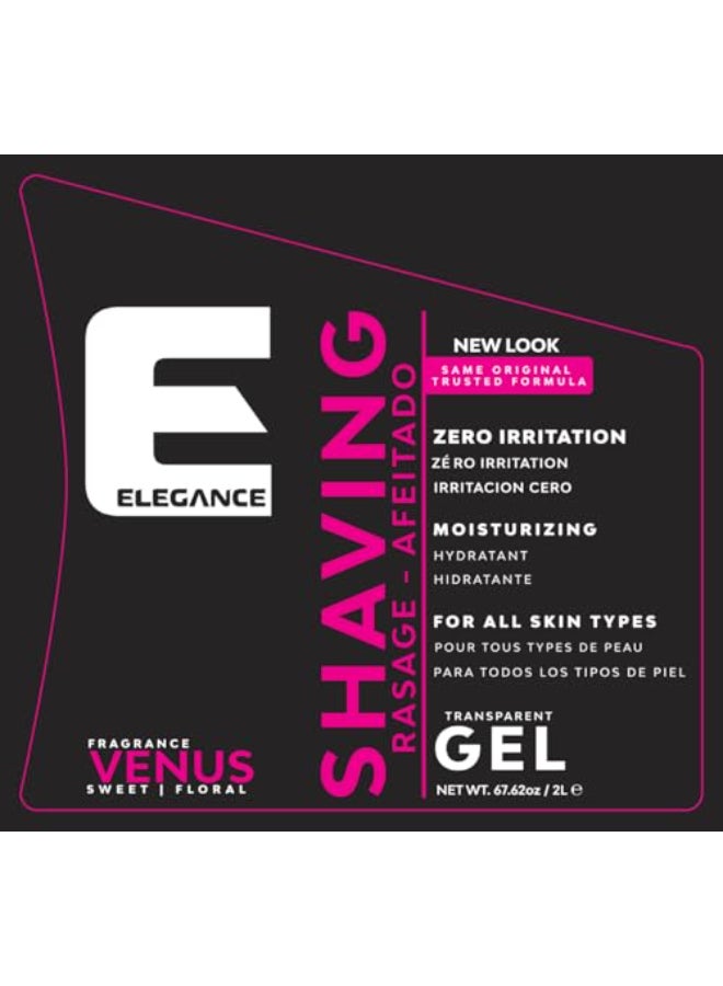 E Elegance Barber Accessories  Transparent Shaving Gel For Men Or Women SweetFloral Venus Fragance  The Ultimate Shaving Solution For A Smooth IrritationFree Experience 42 Pound - Image 4