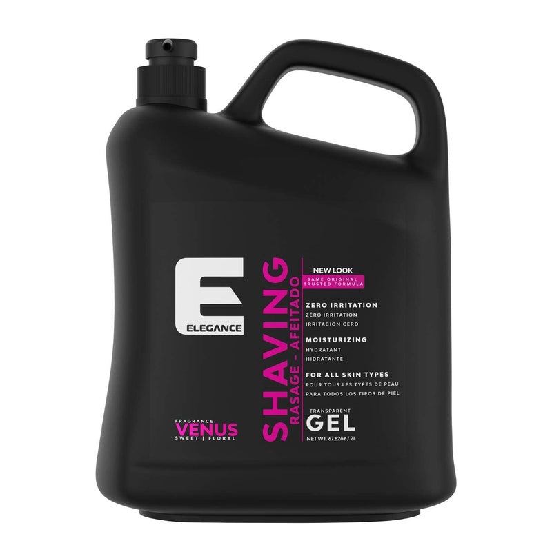 E Elegance Barber Accessories  Transparent Shaving Gel For Men Or Women SweetFloral Venus Fragance  The Ultimate Shaving Solution For A Smooth IrritationFree Experience 42 Pound - Image 3