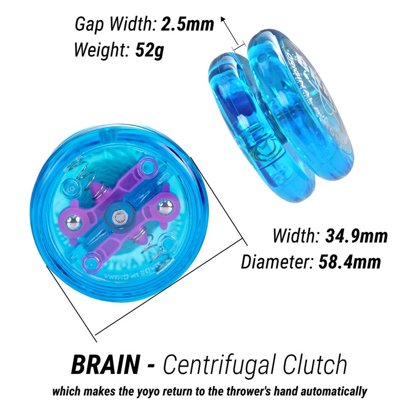 Yomega 3 Legendary Spinners The Original Yoyo with A Brain + Fireball Transaxle YoYo + Spectrum - Light up with LED Lights for Kids Beginner  Intermediate and Pro Level String Trick Play - Image 3
