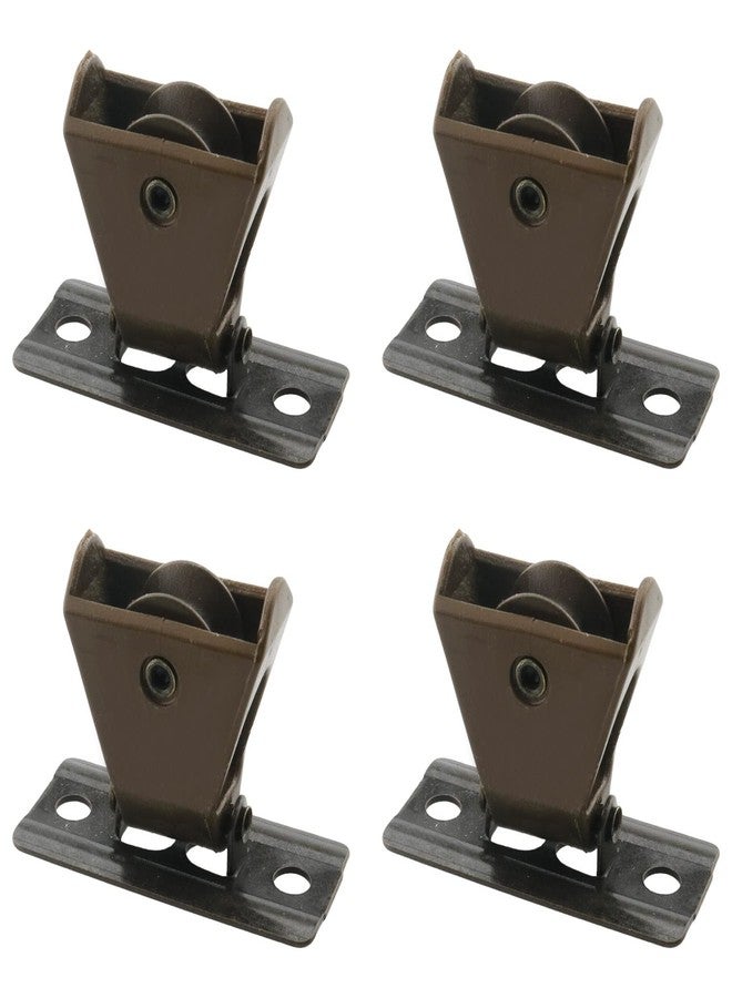 WHYHKJ 4pcs Roller Blind Bamboo Blind Lifter Pulley for Blinds, Roman Blinds, Pleated Curtains etc., Brown - Image 1