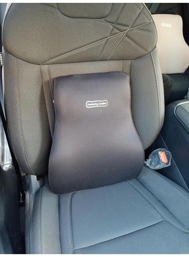 Memory Foam Lumbar Support Pillow for Office Chair, Computer Chair, Car Seat and Gaming Chair, Ergonomic Back Cushion for Everyday Comfort - Image 1