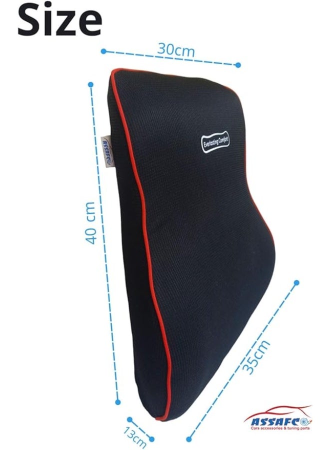 Memory Foam Lumbar Support Pillow for Office Chair, Computer Chair, Car Seat and Gaming Chair, Ergonomic Back Cushion for Everyday Comfort - Image 5