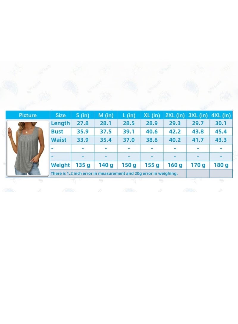 KUYING New Fashionable Sleeveless Square Neck Tank Top - Image 2