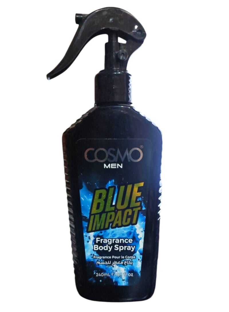 COSMO MEN BLUE IMPACT BODY SPRAY  240ml
