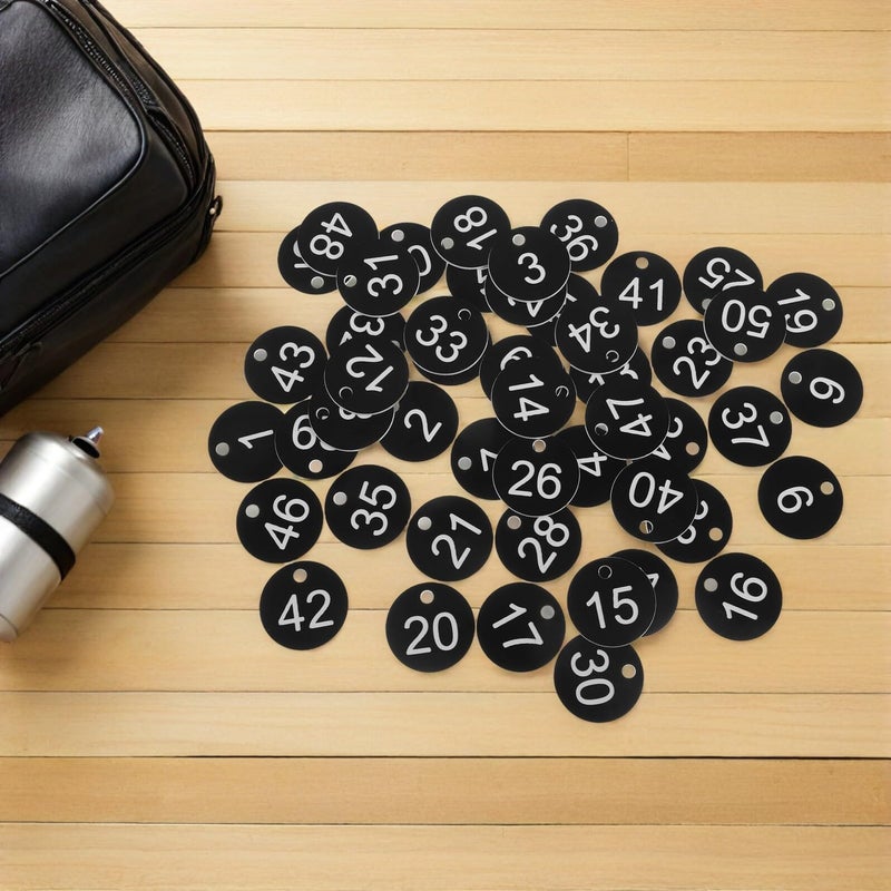 Numbered Key Tags 1 50 With Plastic Hanging Discs For Cabinet Coding Key Identification - Image 4
