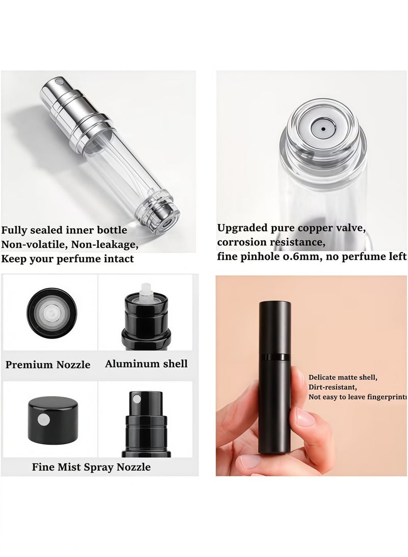 BlueHole Black Bottom Filled Travel Perfume Spray Bottle Mini Portable Holiday Travel Essential - Image 5
