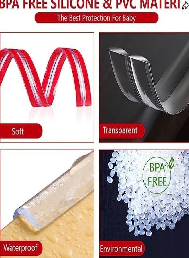 Delzon واقي زوايا سيليكون من ديلزون لحماية الأطفال، واقيات زوايا الأثاث، واقيات زوايا غير سامة وآمنة للطاولات والمدافئ وأسطح العمل (8 أمتار) - Image 3