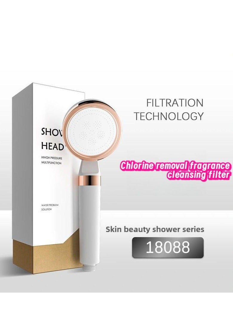 TOVELE5 Korean-Style High-Pressure Shower Head Set with VC Fragrance Filter – Chlorine Removal, Skin Moisturizing  Deep Purifying - Image 2