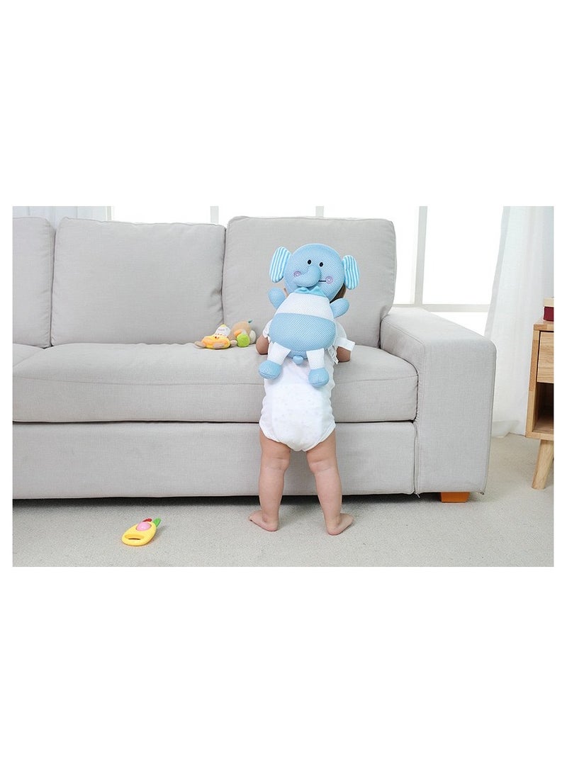 Goolsky Toddler Baby Head Protection Cushion Backpack Wear,Grey Elephant  - Image 4