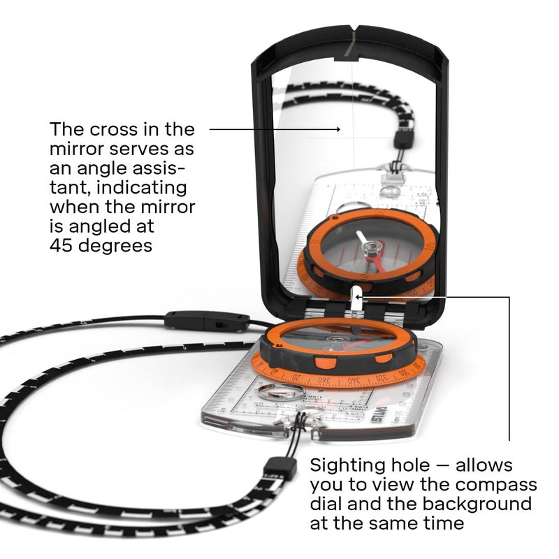 Silva Expedition S Compass | Night-Enabling Luminous Markings | Perfect for Navigation, Hiking, Trekking and Hunting - Image 4