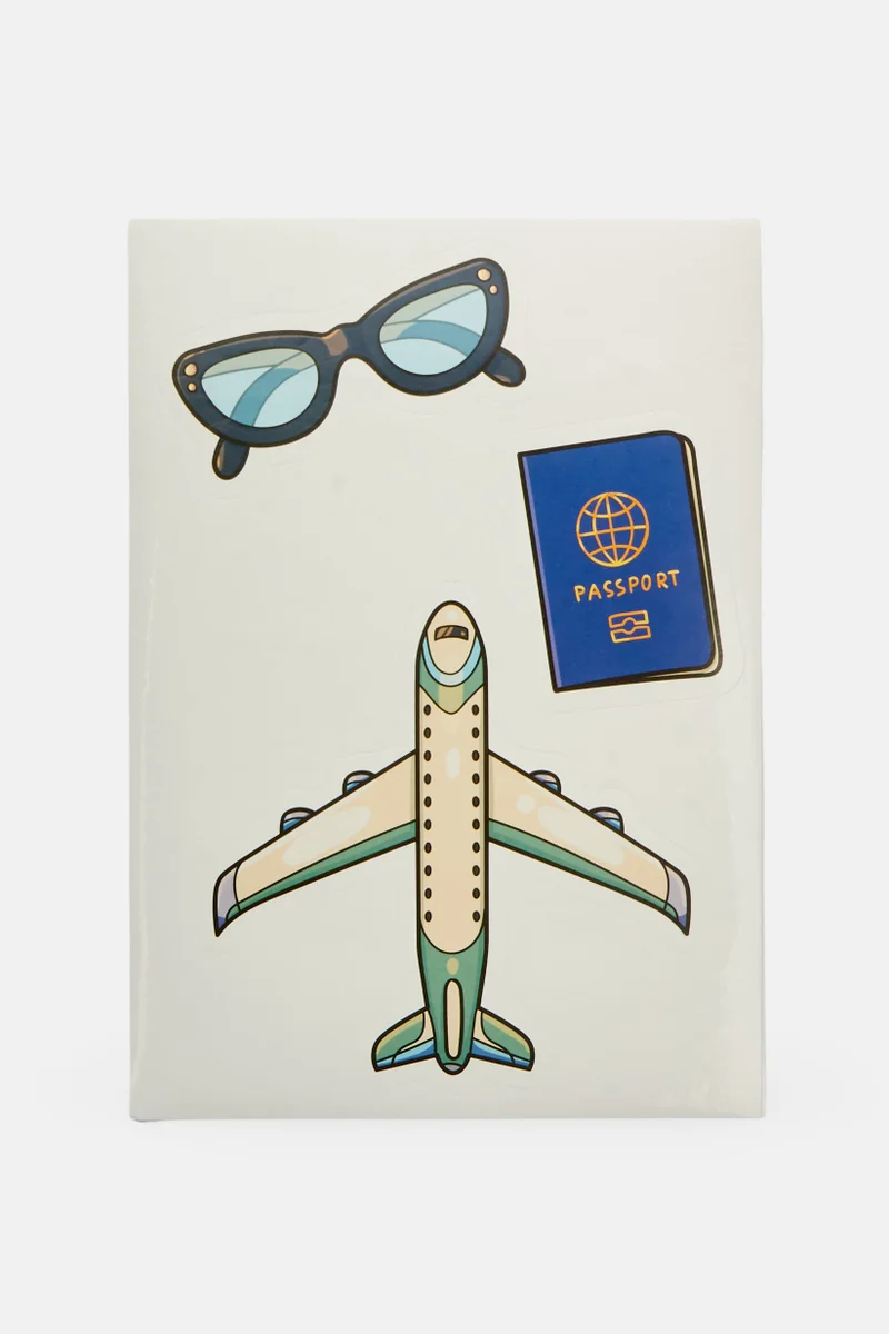 Muy Mucho Travel Stickers Pack, White Combo