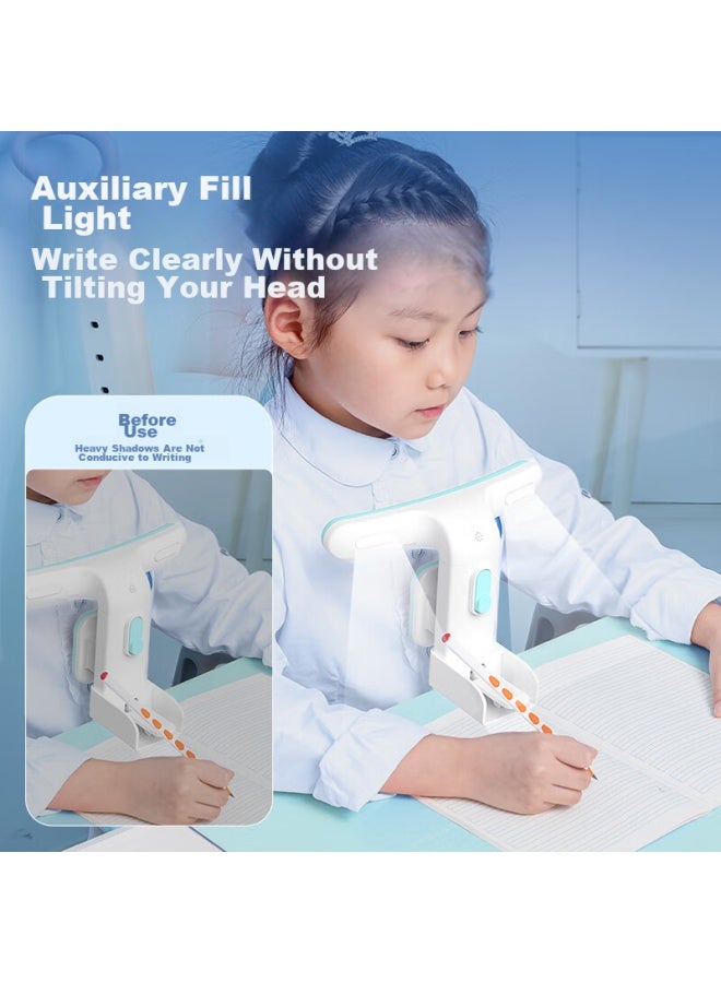 Deli Children's Posture Corrector With Light For Primary School Students, Soft Illumination, Real Voice Reminder, Posture Correction Function, Birthday And Back-to Gift, Sky Blue - Image 2