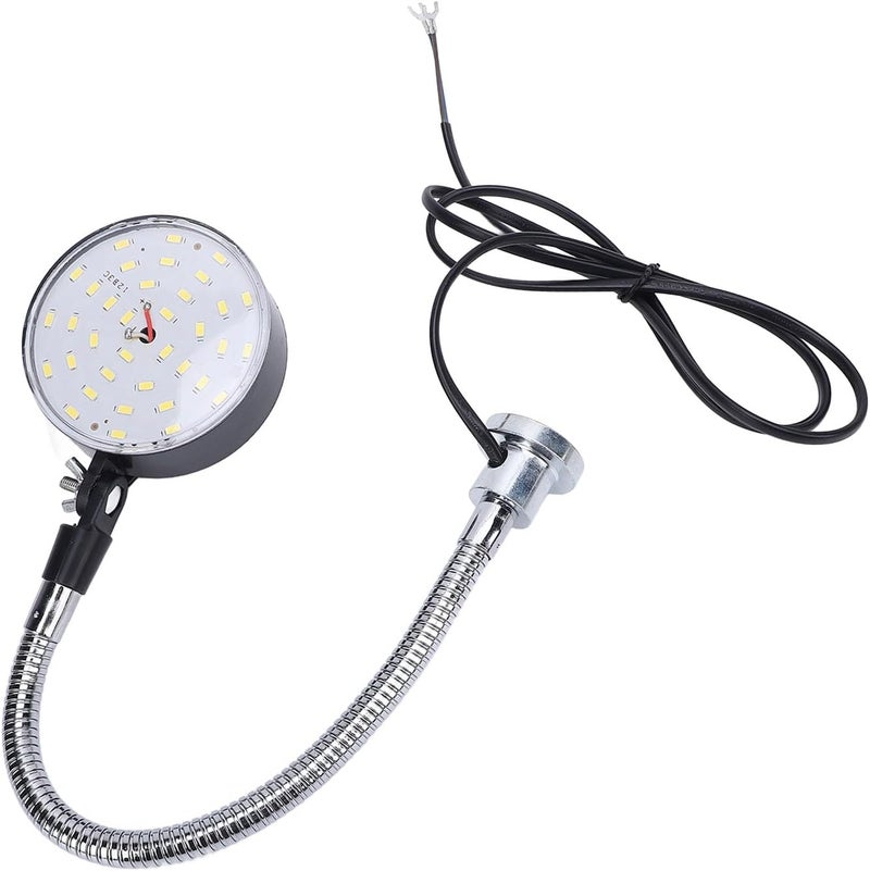 15W LED Machine Light with Magnetic Base & Flexible Gooseneck, 1500LM 6500K White Light for Workshop, CNC Lathe, Sewing, Car Repair, 12-85V DC - Image 2