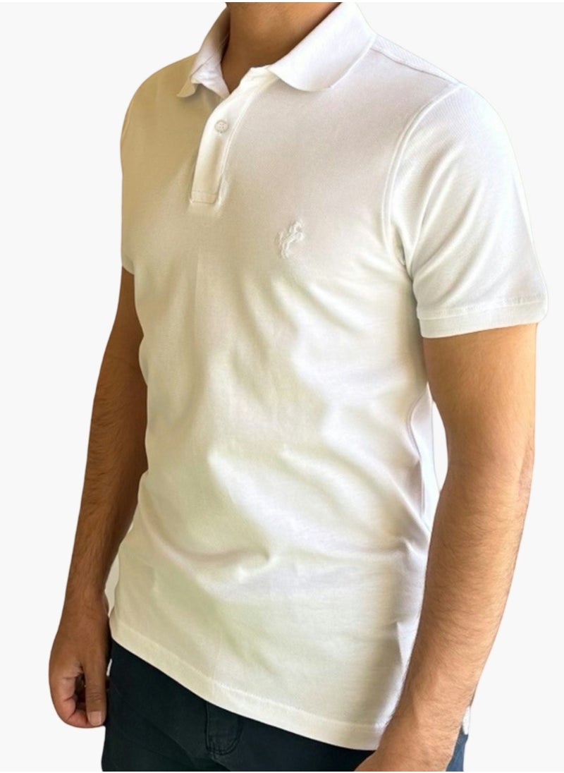 Horse Polo - Horse Polo Classic Polo Shirt, white - Image 1
