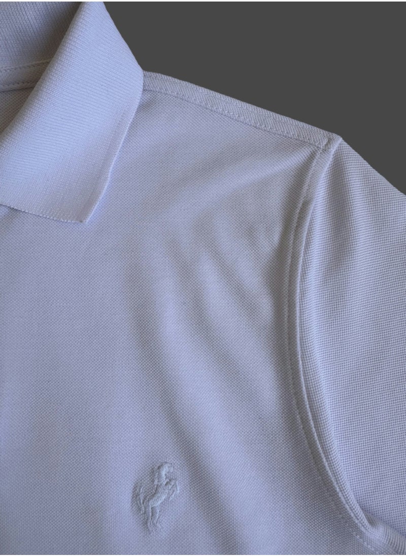 Horse Polo - Horse Polo Classic Polo Shirt, white - Image 1