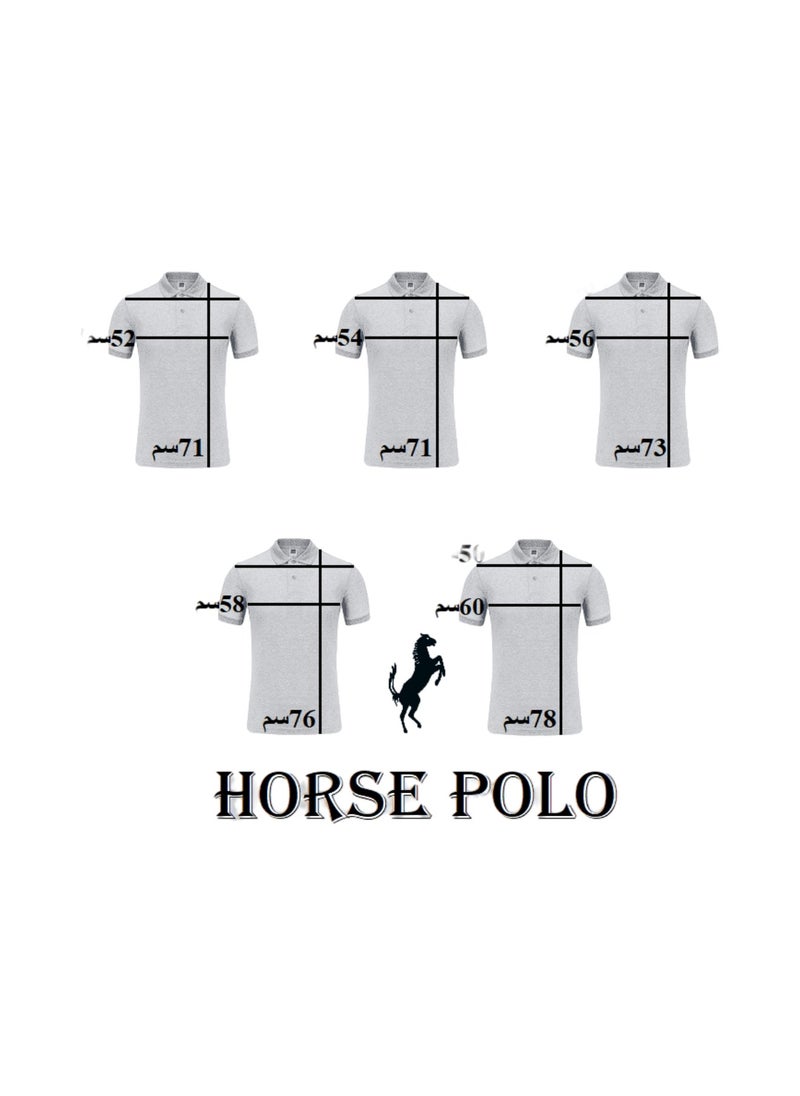 Horse Polo - Horse Polo Classic Polo Shirt, white - Image 1