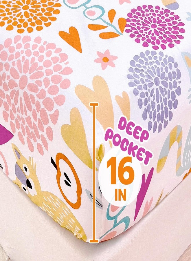 Homilay Kids Queen Sheet Sets - 4 Piece Kitten Breathable Soft Microfiber Bed Sheets - Easy Fit Deep Pockets Wrinkle Free - Cartoon Bohemian Cozy Toddler Bedding Sets for Boys Girls Teens - Image 2