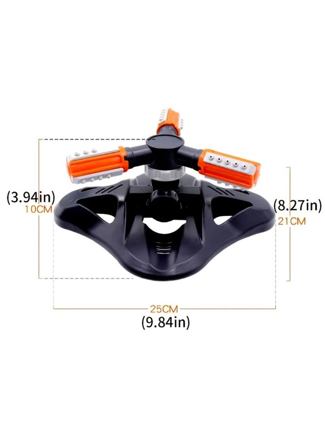 Lawn Sprinkler 360 Degree Rotary Nozzle Automatic Garden Watering System - Image 4