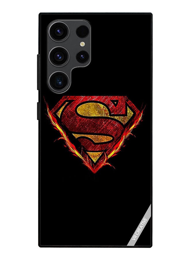 VR CREATIVE Protective Case Cover For Samsung Galaxy S23 Ultra 5G Superman Design Multicolour  - Image 1