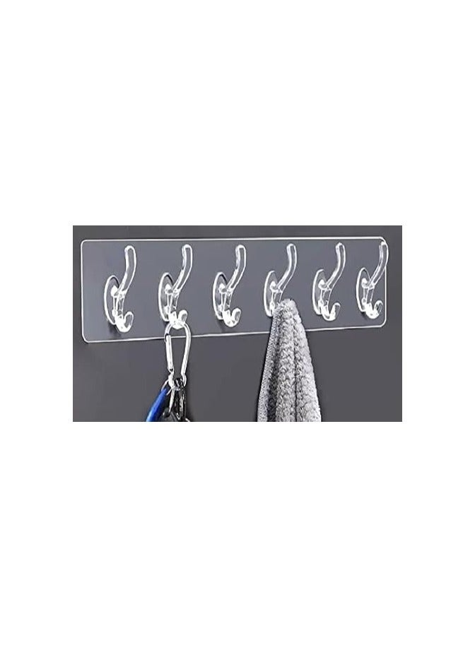 Heavy duty strong sticky adhesive wall hanging hooks for bathroom and kitchen (2 pieces) - Image 3