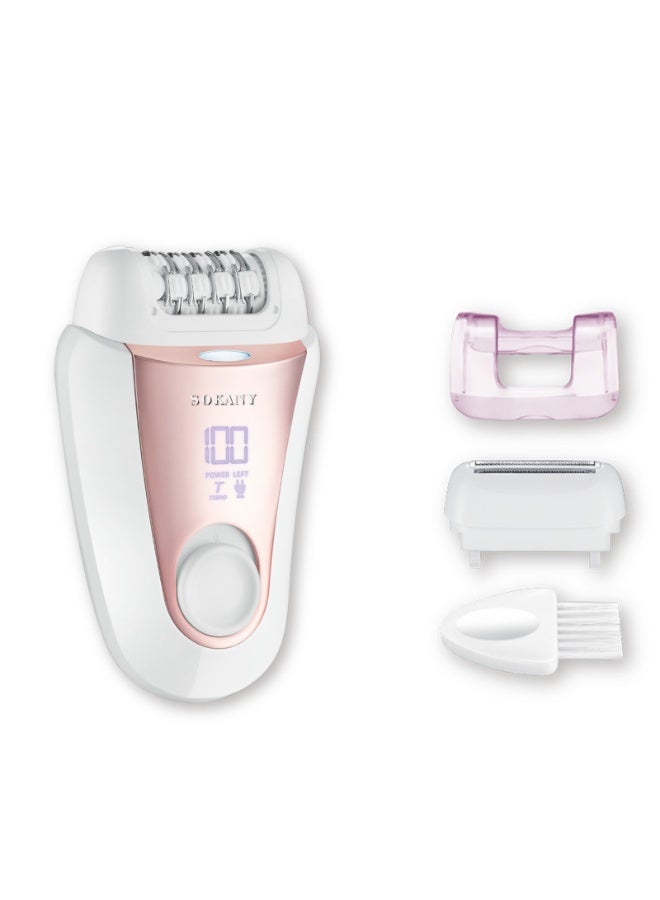 سوكاني 3 في 1 آلة إزالة الشعر Silk-Épil، إزالة شعر الوجه للنساء، آلة إزالة الشعر اللاسلكية الرطبة والجافة للساقين والجسم مع Opti Light - Image 1