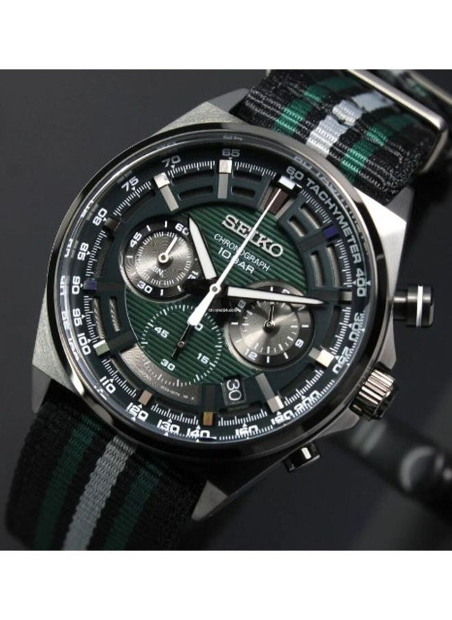 Seiko Nylon Chronograph Wrist Watch SSB411P1  - Image 2