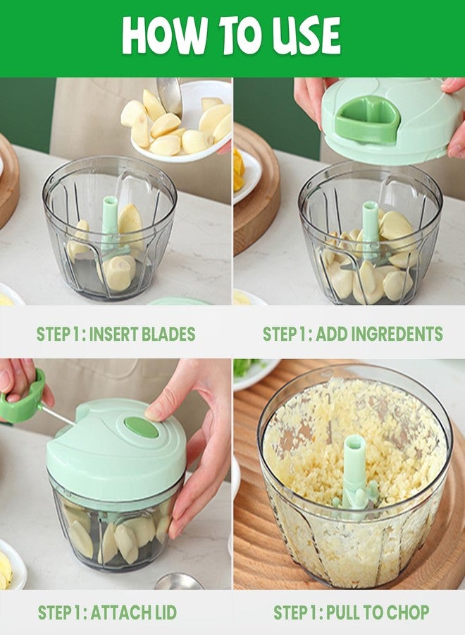 FILTA Manual Food Chopper: FILTA Hand Pull String Vegetable Chopper for Onion, Garlic, Pepper, Nuts, Tomato, etc.,3Cup. - Image 2