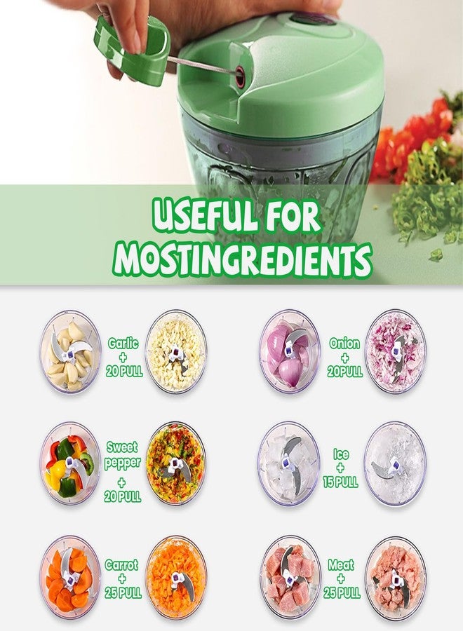 FILTA Manual Food Chopper: FILTA Hand Pull String Vegetable Chopper for Onion, Garlic, Pepper, Nuts, Tomato, etc.,3Cup. - Image 3