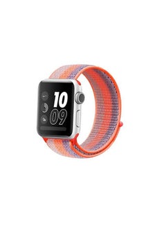 Sport Loop Replacement Band for Apple Watch Series 7/6/5/4/SE 41/40/38mm Orange Stripes