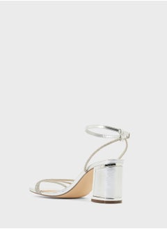 Truffle Ankle Strap Diamante Strap Block Heel Sandal  - Image 3