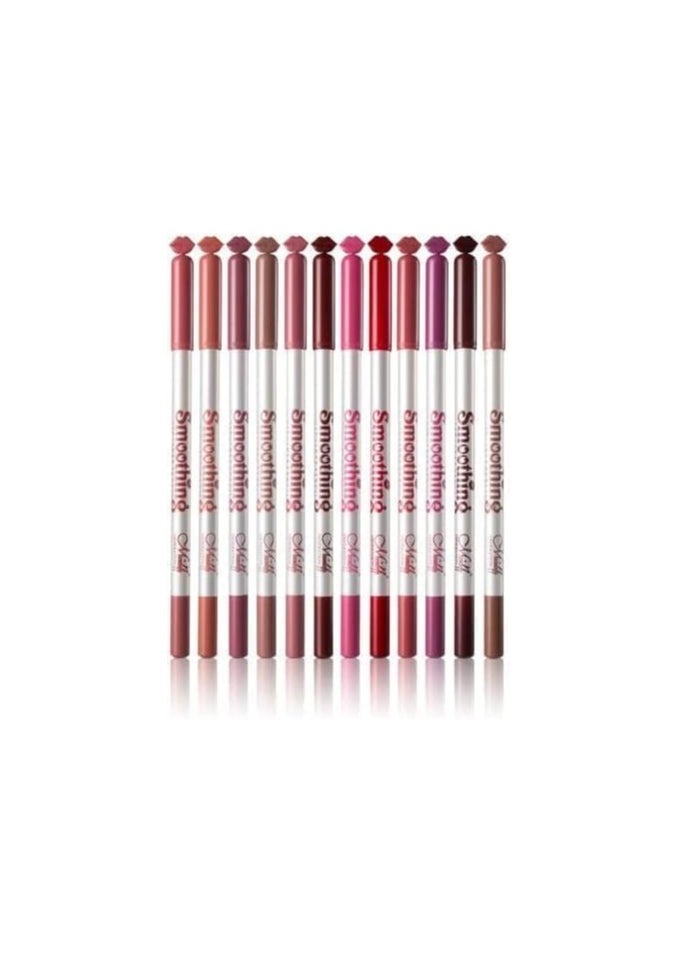 Menow - 12 Piece Multicolor Lip Liner Set by Menow Define Your Style - Image 1