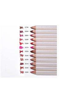 Menow 12 Piece Multicolor Lip Liner Set by Menow Define Your Style  - Image 2