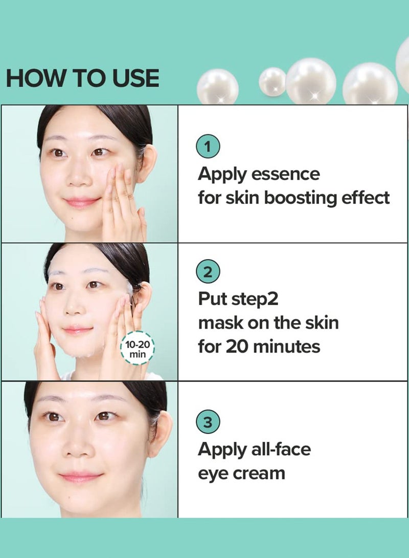 JM solutions JMsolution Marine Luminous Pearl Deep Moisture 3 Step Skin Care Face Mask - Korean Skincare - boosting Brightening Moisturizing-10 Sheets - Image 4