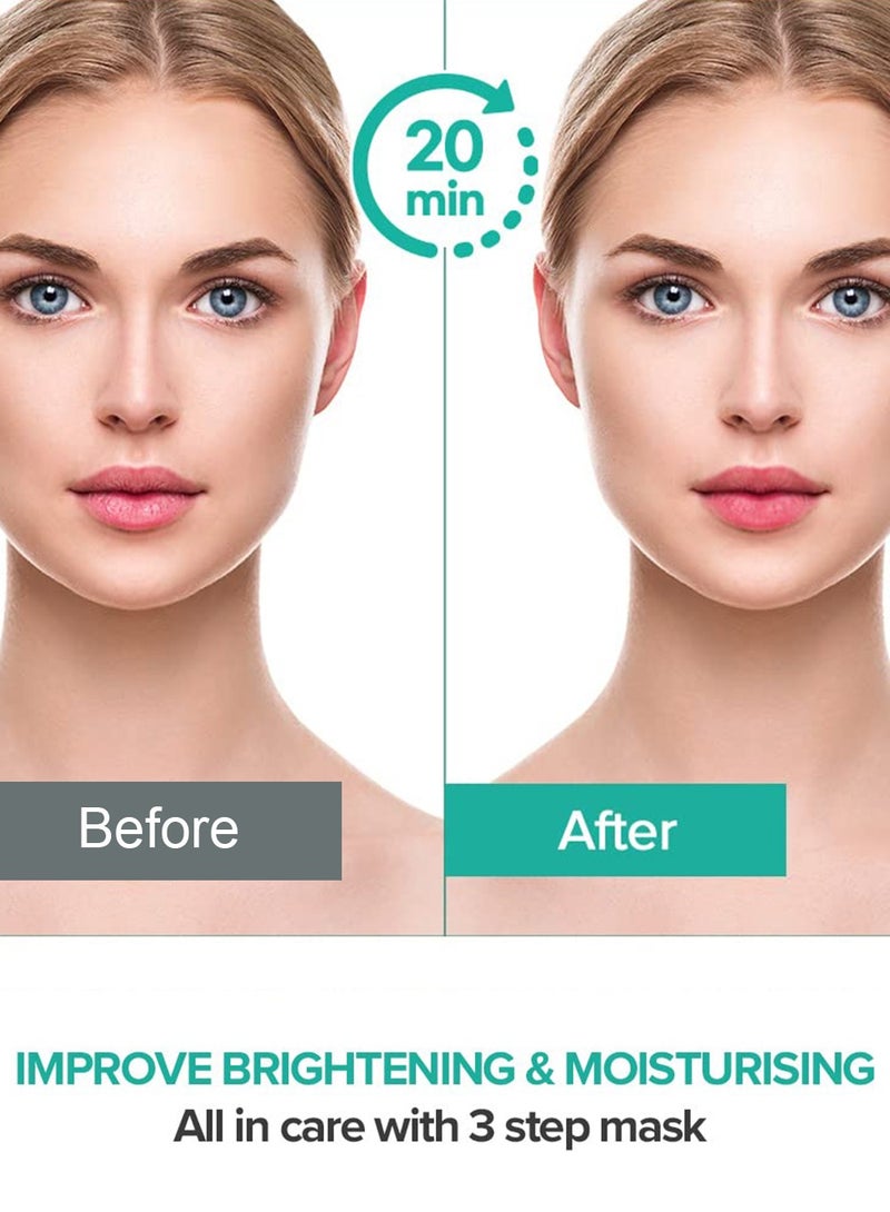 JM solutions JMsolution Marine Luminous Pearl Deep Moisture 3 Step Skin Care Face Mask - Korean Skincare - boosting Brightening Moisturizing-10 Sheets - Image 5