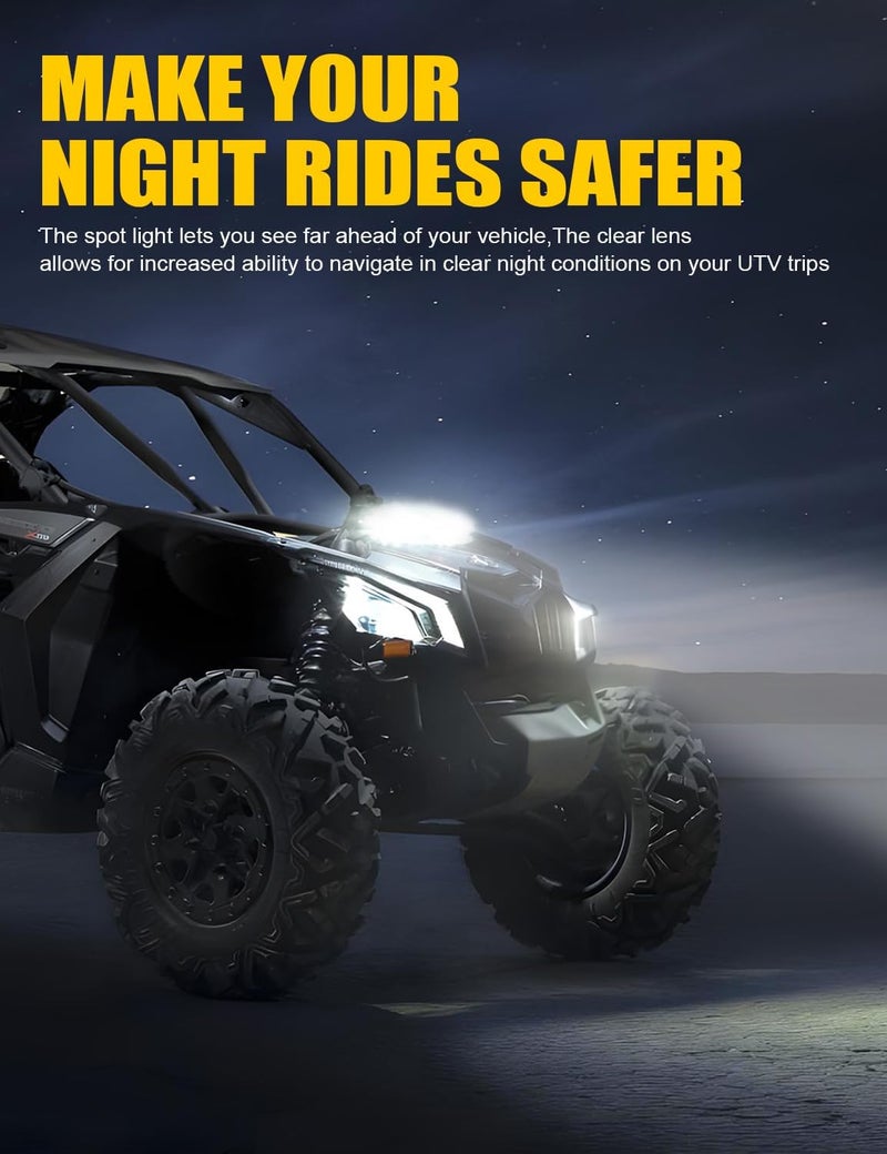 Chelhead X3 Shock Tower Light Bar Mount with 40W LED Light Bar and Wiring Harness for Can-Am Maverick X3 & X3 Max - Image 2