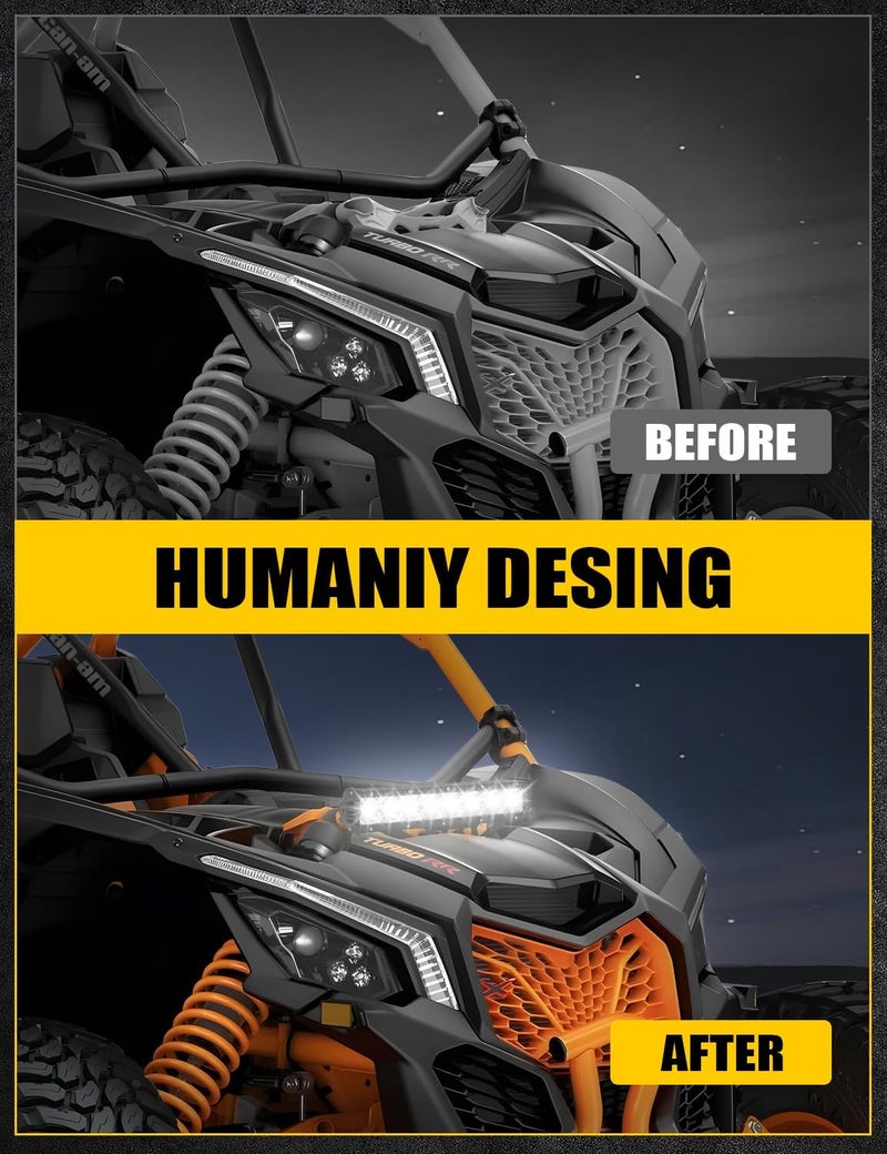 Chelhead X3 Shock Tower Light Bar Mount with 40W LED Light Bar and Wiring Harness for Can-Am Maverick X3 & X3 Max - Image 3