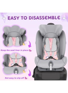 Qunclay 2 Pcs Baby Gel Car Seat Cooler Pad Breathable Ice Seat Cooler Mat Universal Car Seat Cooler Pad For Babies Multifunctional Baby Stroller Seat Liners Baby Cushion Chair (Rabbit Seahorse)  - Image 3