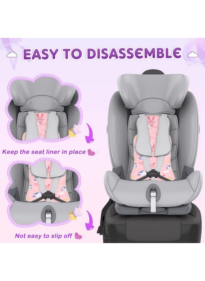 Qunclay - 2 Pcs Baby Gel Car Seat Cooler Pad Breathable Ice Seat Cooler Mat Universal Car Seat Cooler Pad For Babies Multifunctional Baby Stroller Seat Liners Baby Cushion Chair (Rabbit Seahorse) - Image 1