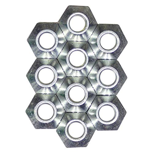Allstar Performance Lug Nut 12 mm x 125 Thread 1 in Hex Head 45 Degree Seat Open End Steel Zinc Oxide Set of 10 - Image 3