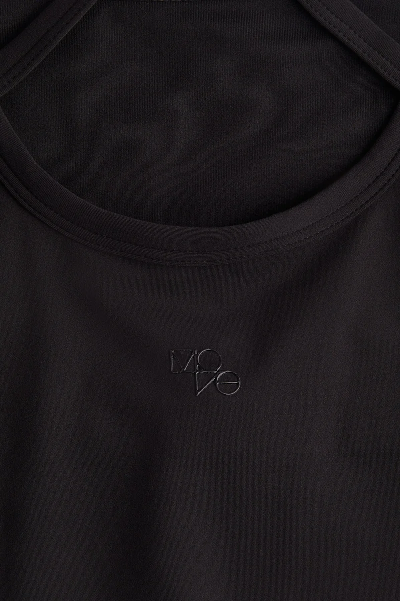 H&M Integral-Bra Sports Strappy Top With Softmove™
