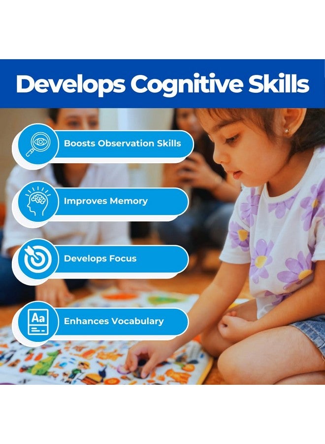 Berrybee I Spy Mat-Detective & Educational Game for Kids 3-7 | Play Mat | Superfun Brain Boosting Activity Matching, Search & Find Memory Board Game | Gift for Toddlers, Boys & Girls (Junior) - Image 5