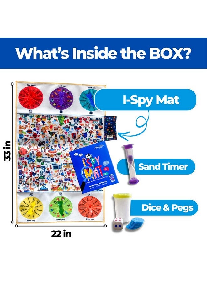 Berrybee I Spy Mat-Detective & Educational Game for Kids 3-7 | Play Mat | Superfun Brain Boosting Activity Matching, Search & Find Memory Board Game | Gift for Toddlers, Boys & Girls (Junior) - Image 2