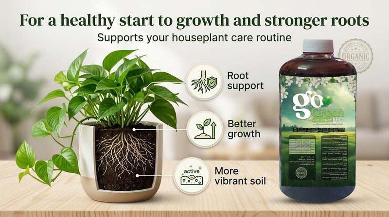 Go Green Plus Organic Liquid Compost Plant Growth Fertiliser 1 Litre - Image 5