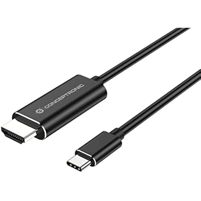 Conceptronic ABBY04B USB-C TO HDMI 4K30HZ 2.00M ADAPTER CABLE - Image 1