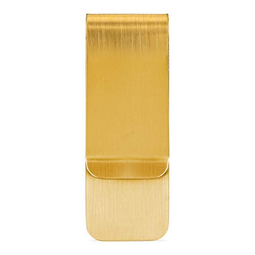 Perfect Order Stainless Steel Money Clip Holder Slim 2 1/8 by 3/4 Inches (Gold, 1) - Image 2