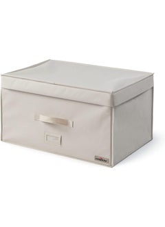 COMPACTOR Space Saving Zipper Closure Stackable Vacuum Storage Box Beige and Clear 150 L RAN7117  - Image 3