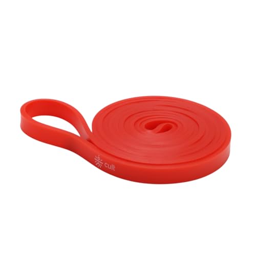 Cult Red Resistance Band (7–15 kg) Stretching, Pull-Ups, Strength Training, Yoga, Pilates & Home Workout Band for Men & Women - Image 1