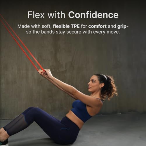 Cult Red Resistance Band (7–15 kg) Stretching, Pull-Ups, Strength Training, Yoga, Pilates & Home Workout Band for Men & Women - Image 5
