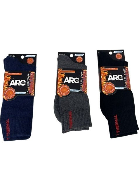 ARC 3 Pairs of Seamless Thermal Terry Socks 